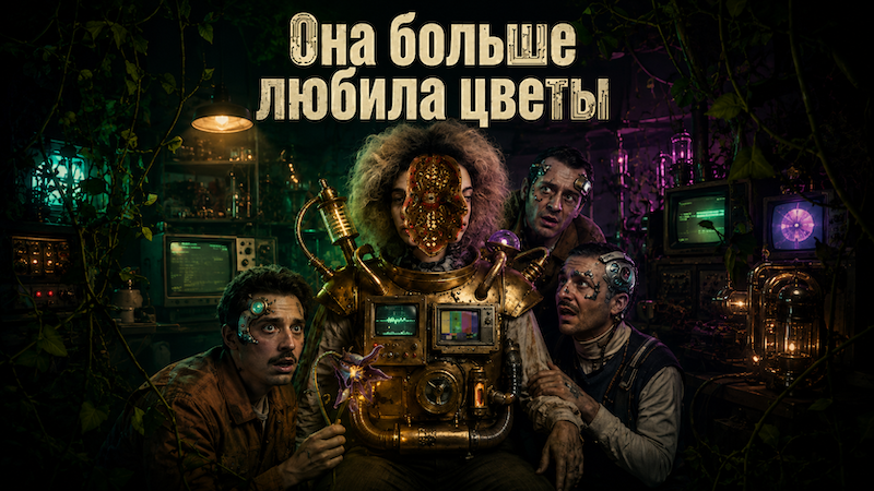 Она больше любила цветы